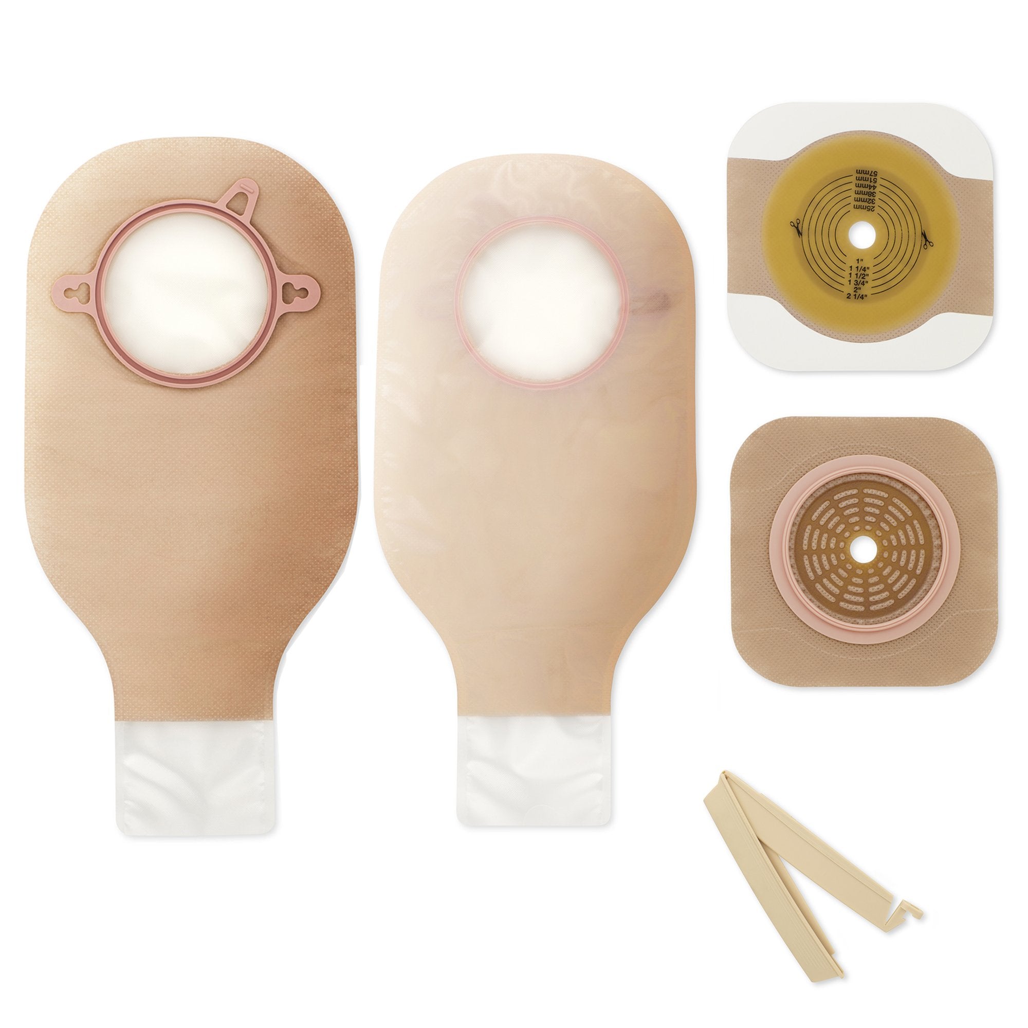 New Image™ Two-Piece Drainable Clear Ileostomy /Colostomy Kit, 12 " Length, 2.75 " Flange