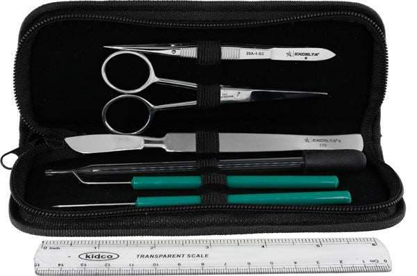 Excelta Dissection Kit - Anti-Mag. SS - 7 pc - Vinyl Case - KST-DIS-1
