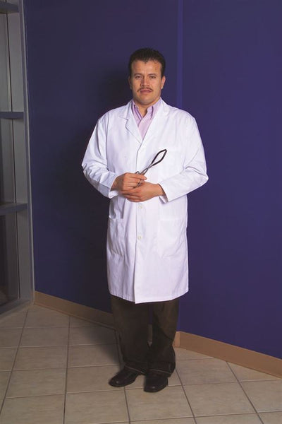 Laboratory Coat, White, Mens Extra Small - LCMXS1