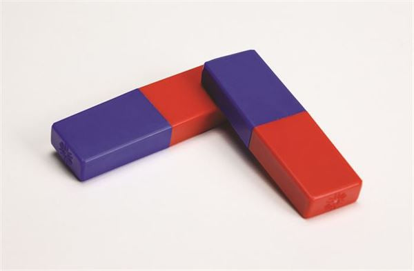 Magnets, Red/Blue (Pair) 3"X1"X 0.5" - MPC080