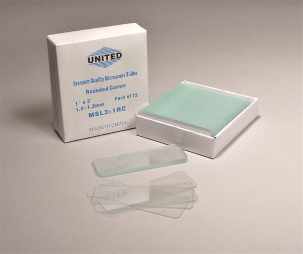 Plain Slides, Rnd Cr, 75mm X 25mm, Pk/72 - MSL3X1RC