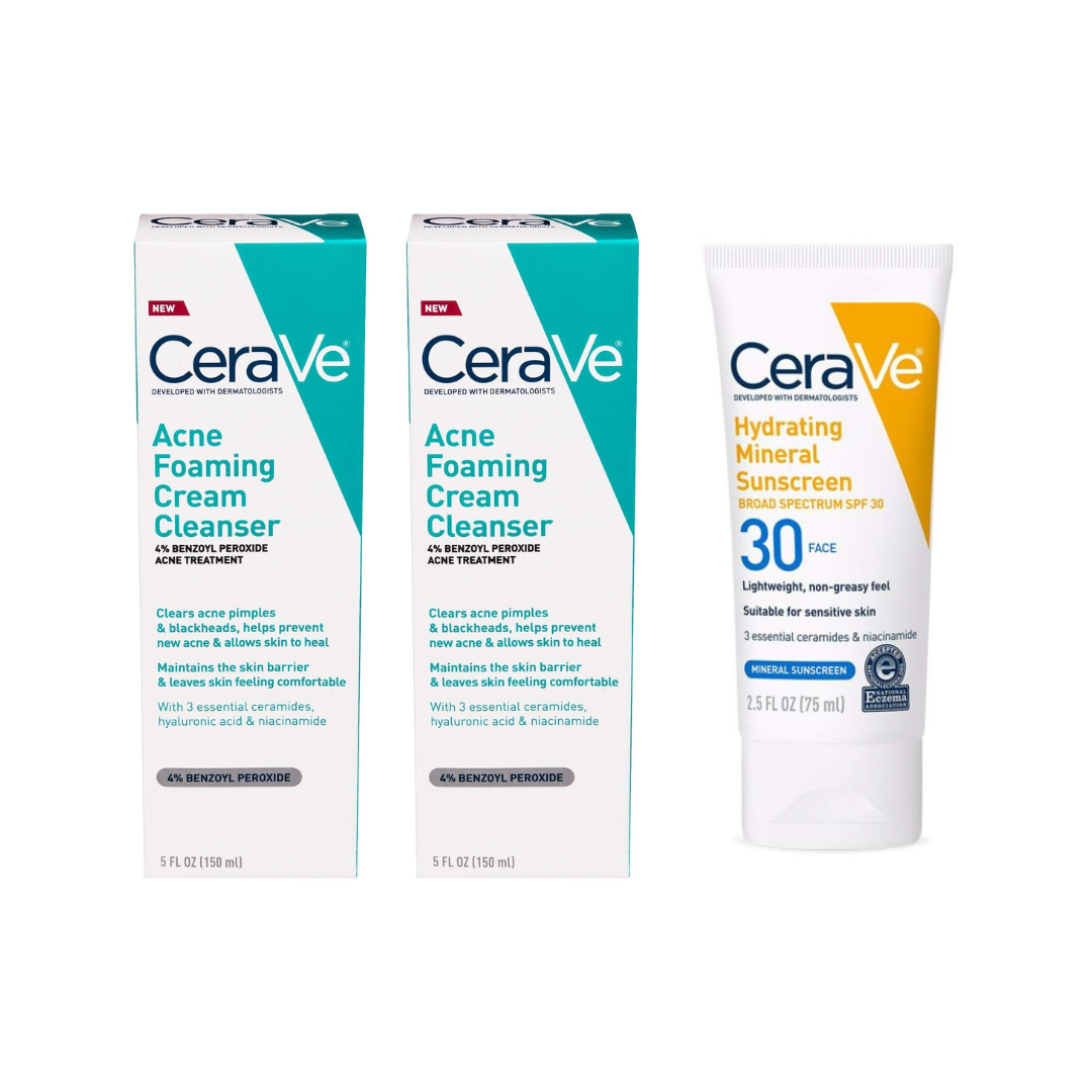 Cerave Clear & Protect Summer Skin SPF 30 Bundle