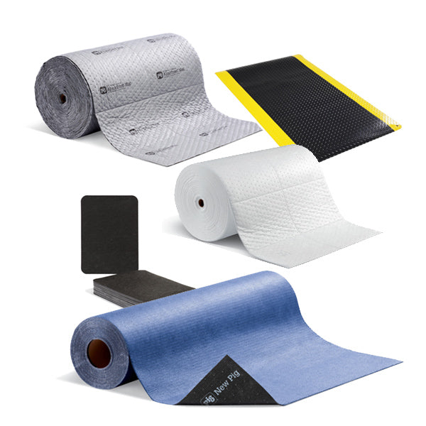 Indl Deck-Plt An-Ft Mat, Bk W/ Yw Border Each - FLM447-BWY