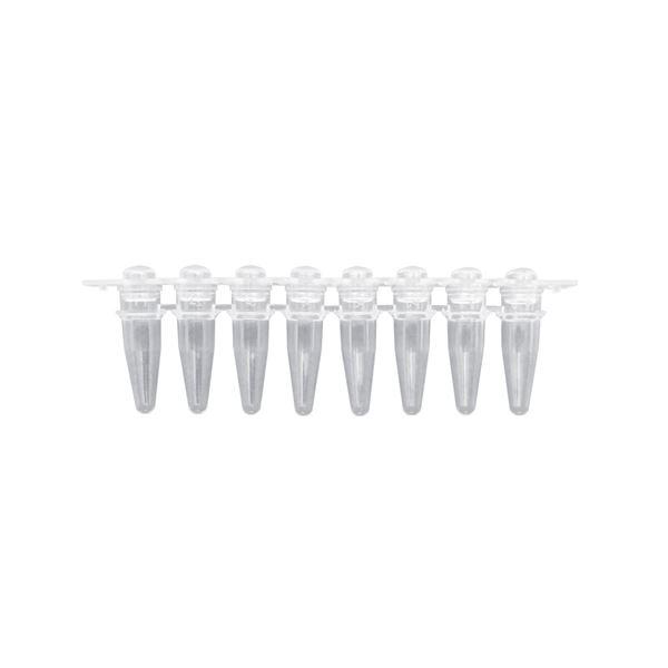 PCR Tubes Strips of 8 tubes w/ dome caps packaged separately- 120/pk-P3020