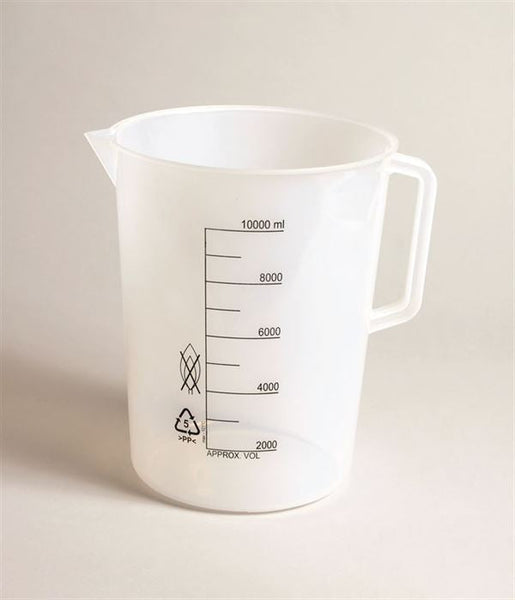 Beakers W/Handle, Printed Grad, Pp,250ml - P50803