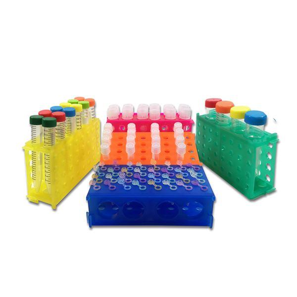 Rack- 4 way (4x50- 12x15- 32x1.5/0.5ml)- Rainbow Pack- 5/pk-R1030