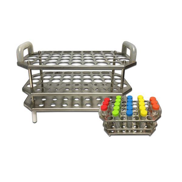 Stainless Steel Autoclave & Incubator Rack- Holds 41 x 15mL tubes- 5/pk-R3015