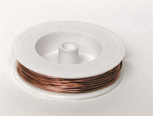 Soft Bare Copper Wire, 24-Ga, 4-Oz Spool - WBC024 - 4oz