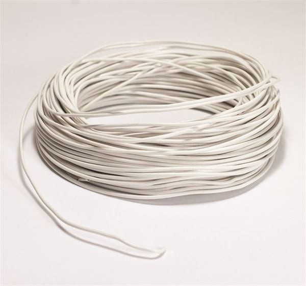 Plastic Ins Copper Wire, Wt, 100' Roll - WCP22-W